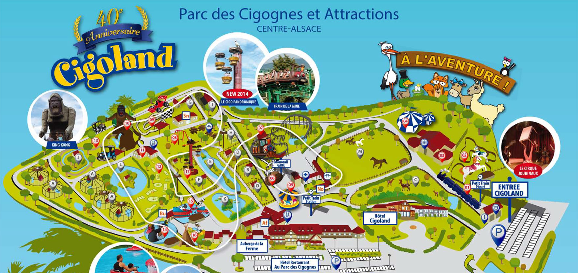 Loisirs en Alsace : Le parc Cigoland