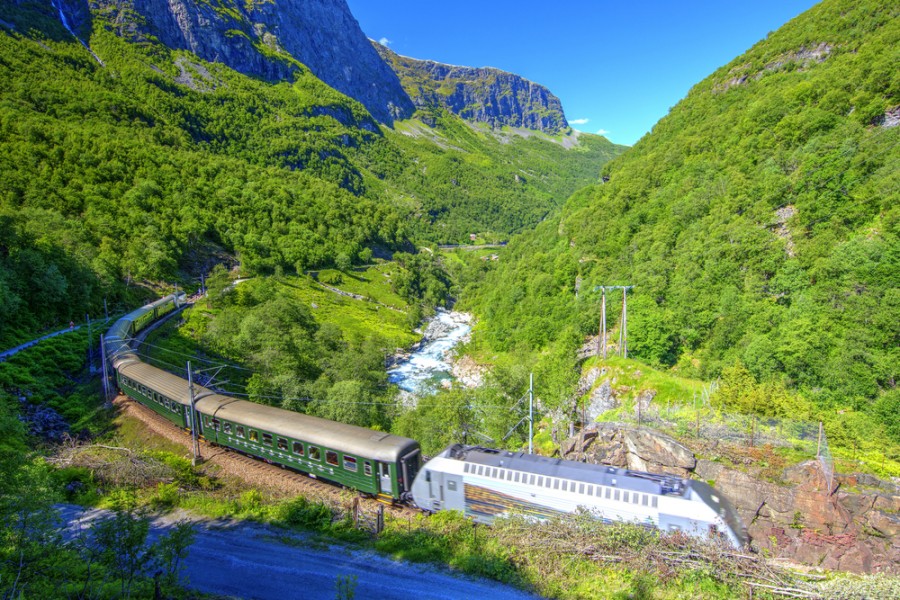 Comment se rendre à Flåm en Norvège en train ?